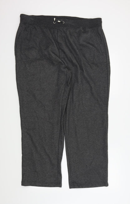Womens UK Size L BM Regular Fit Jogger Grey Trousers