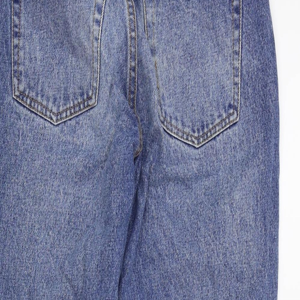 Cheap Monday Womens Blue Houndstooth  Straight Jeans Size 27 L23 in - scull