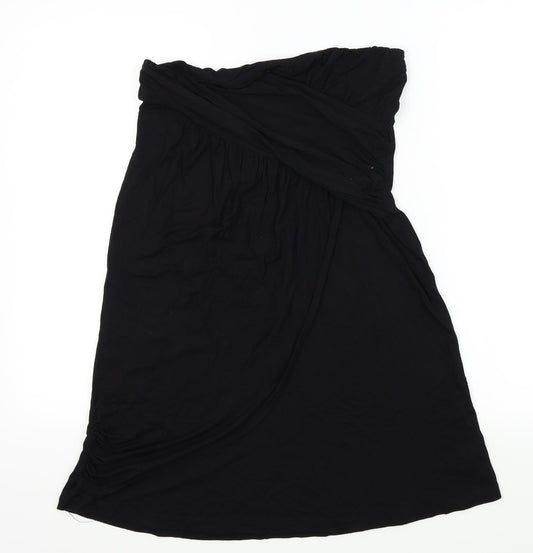 NEXT Womens Black   Fit & Flare  Size 12  - Ruffle Detail