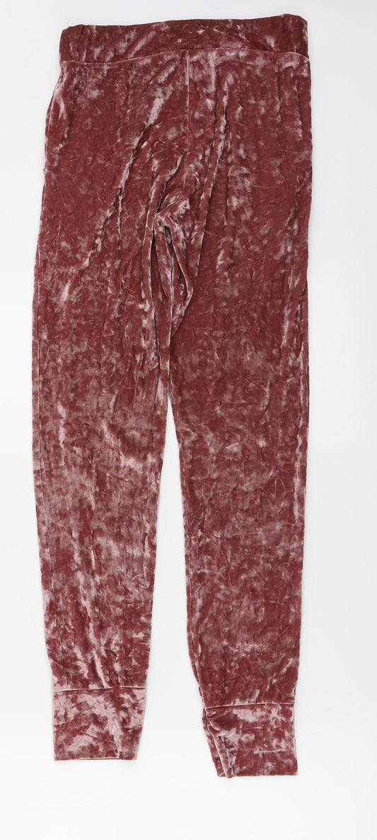 Womens UK Size M Preworn Regular Fit Jogger Pink Trousers