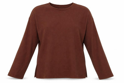 Womens UK Size XS Pull&Bear Brown Basic Blouse