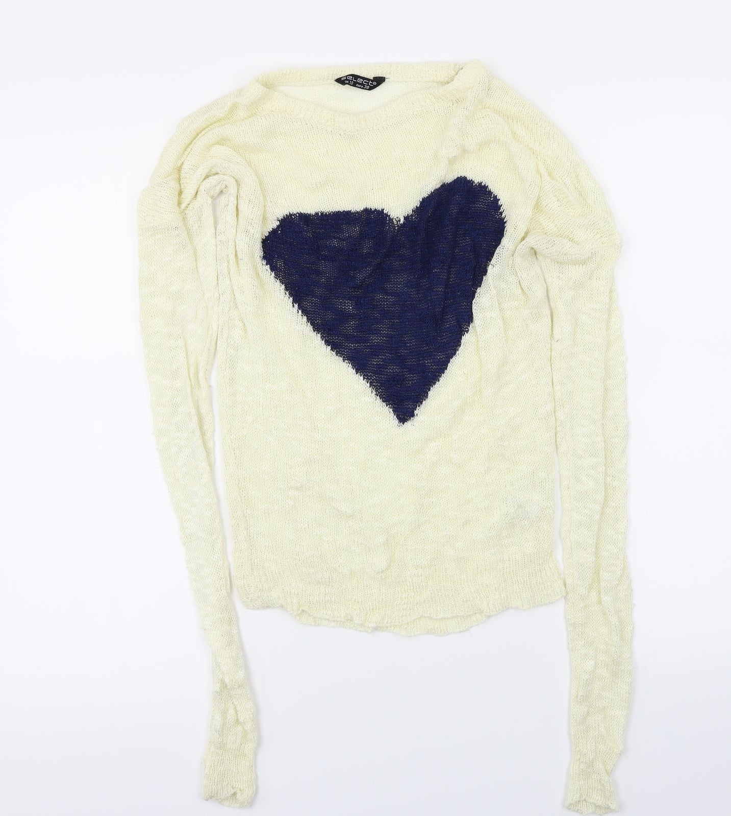 Select  Womens Ivory   Pullover Jumper Size 10