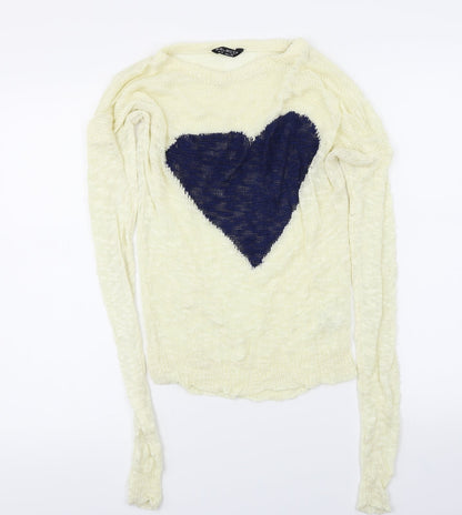 Select  Womens Ivory   Pullover Jumper Size 10