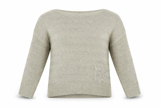 Wallis  Womens Beige Striped  Pullover Jumper Size L