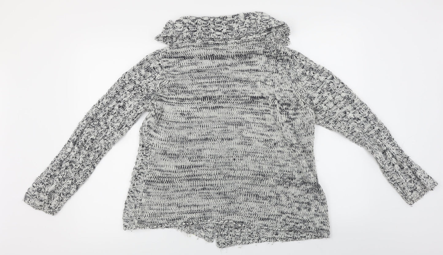 Pure & Natural  Womens Grey   Cardigan Jumper Size 16
