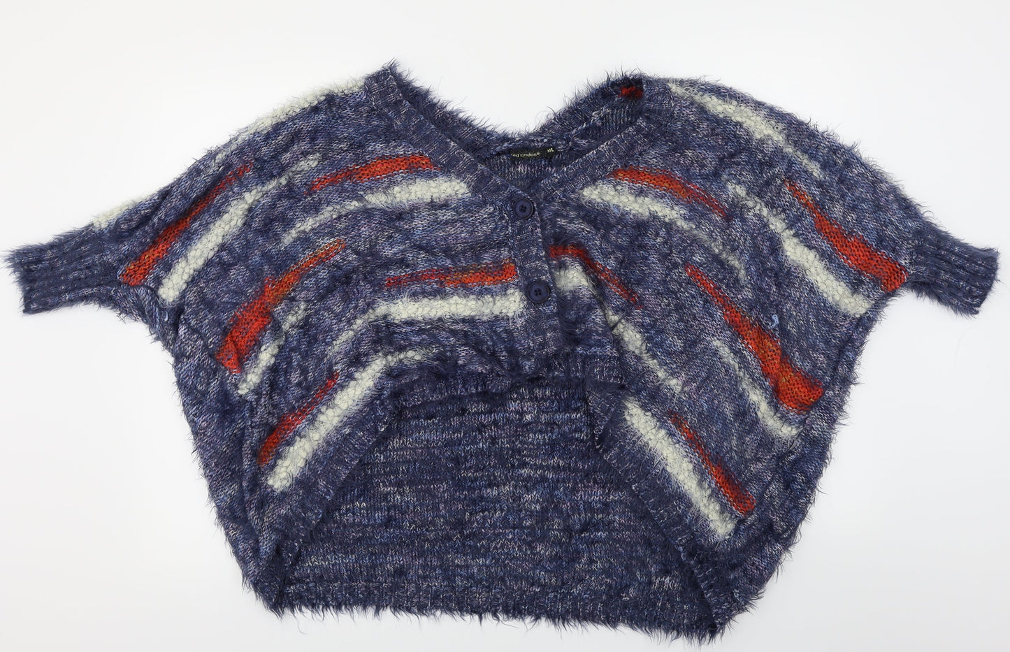 QED London  Womens Blue   Cardigan Jumper Size L