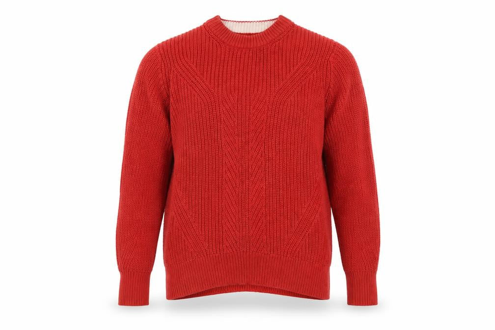 Mens UK Size S Marks and Spencer Red Pullover Jumper