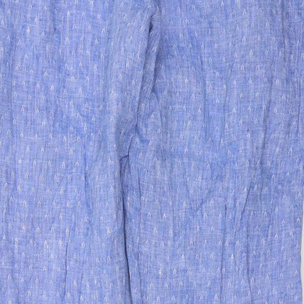 Womens UK Size 12 Marks and Spencer Regular Fit  Blue Trousers