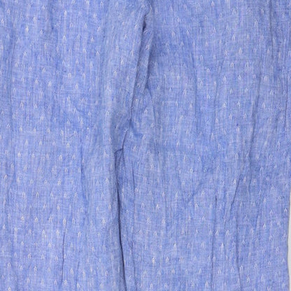 Womens UK Size 12 Marks and Spencer Regular Fit  Blue Trousers
