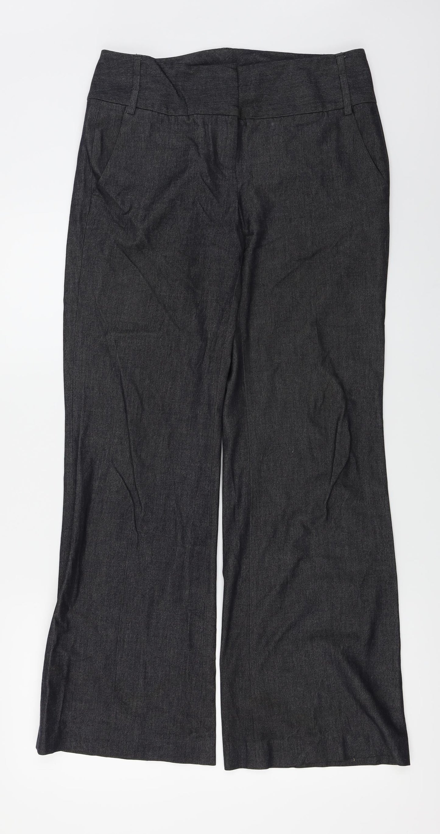 Womens UK Size 10 Marks and Spencer Regular Fit  Grey Trousers