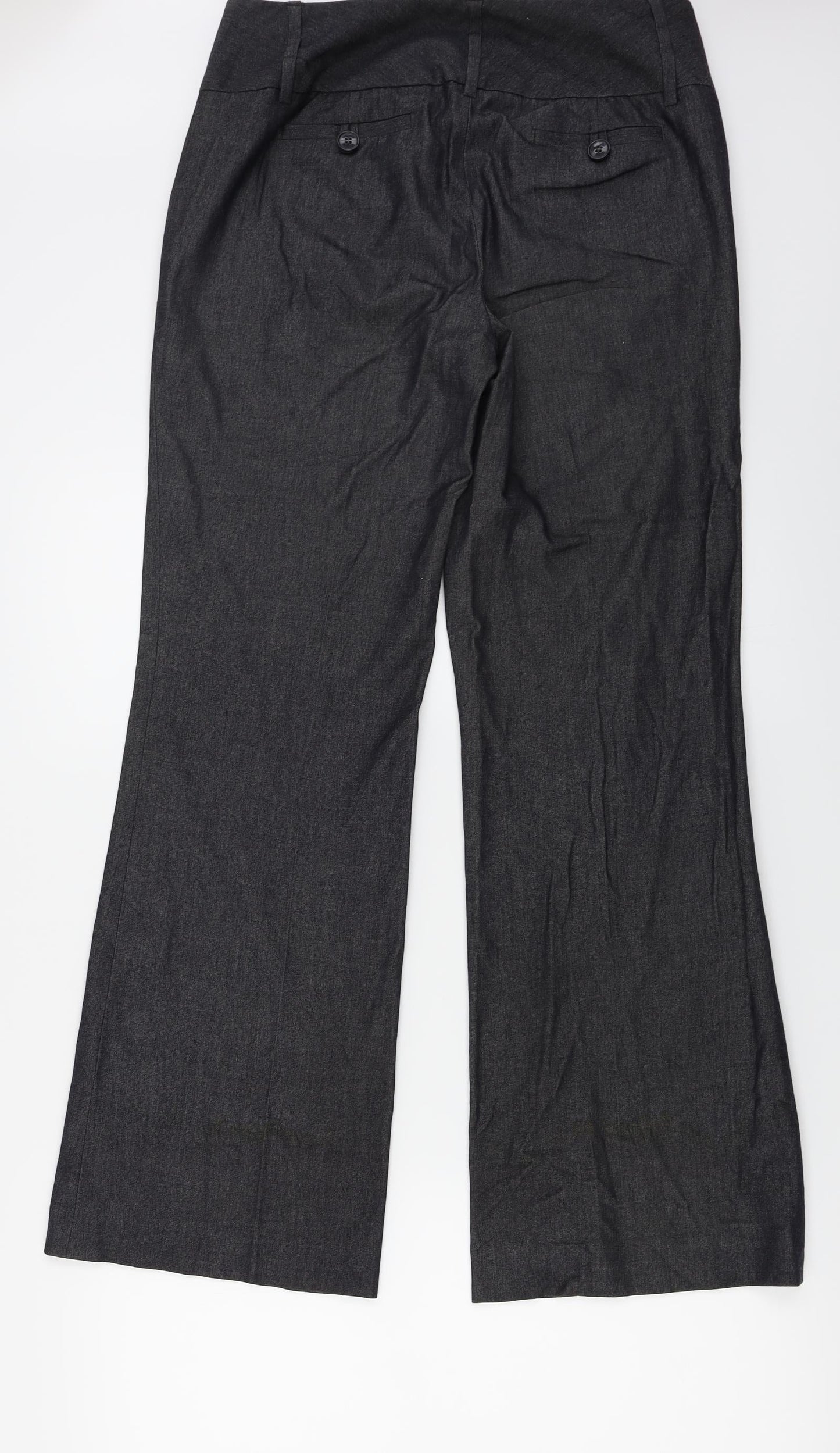Womens UK Size 10 Marks and Spencer Regular Fit  Grey Trousers