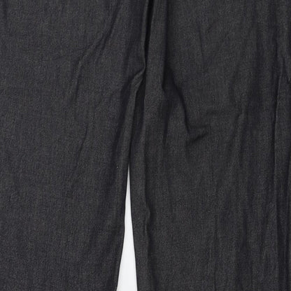 Womens UK Size 10 Marks and Spencer Regular Fit  Grey Trousers