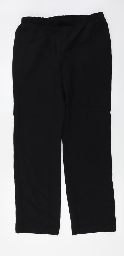 Classique  Womens Black   Trousers  Size 16 L26 in