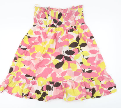 Essential Style  Womens Pink Floral  A-Line  Size 12