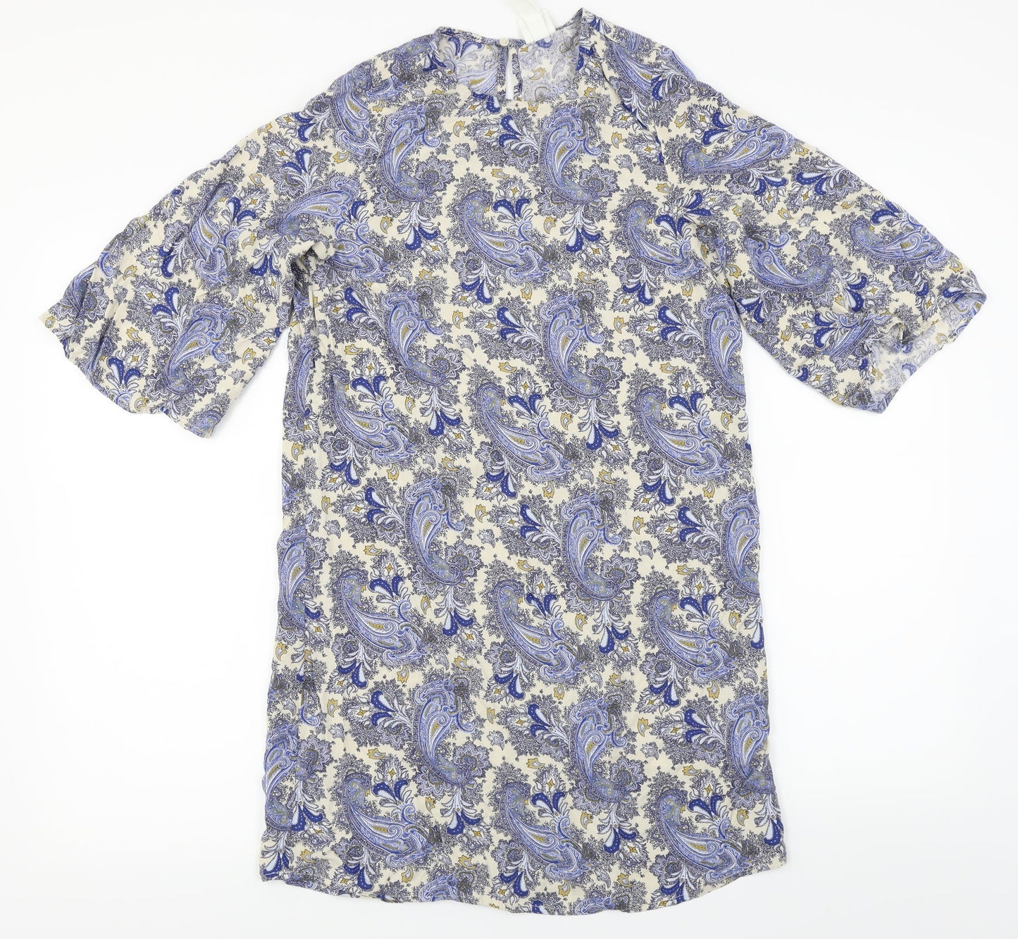 Womens UK Size 6 H&M Blue Basic Blouse