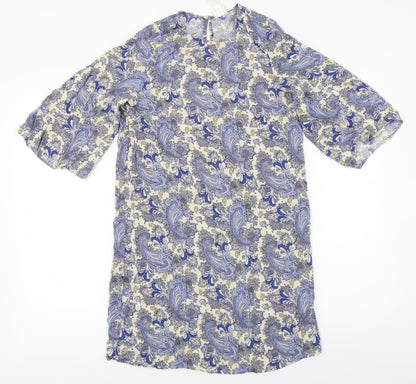 Womens UK Size 6 H&M Blue Basic Blouse