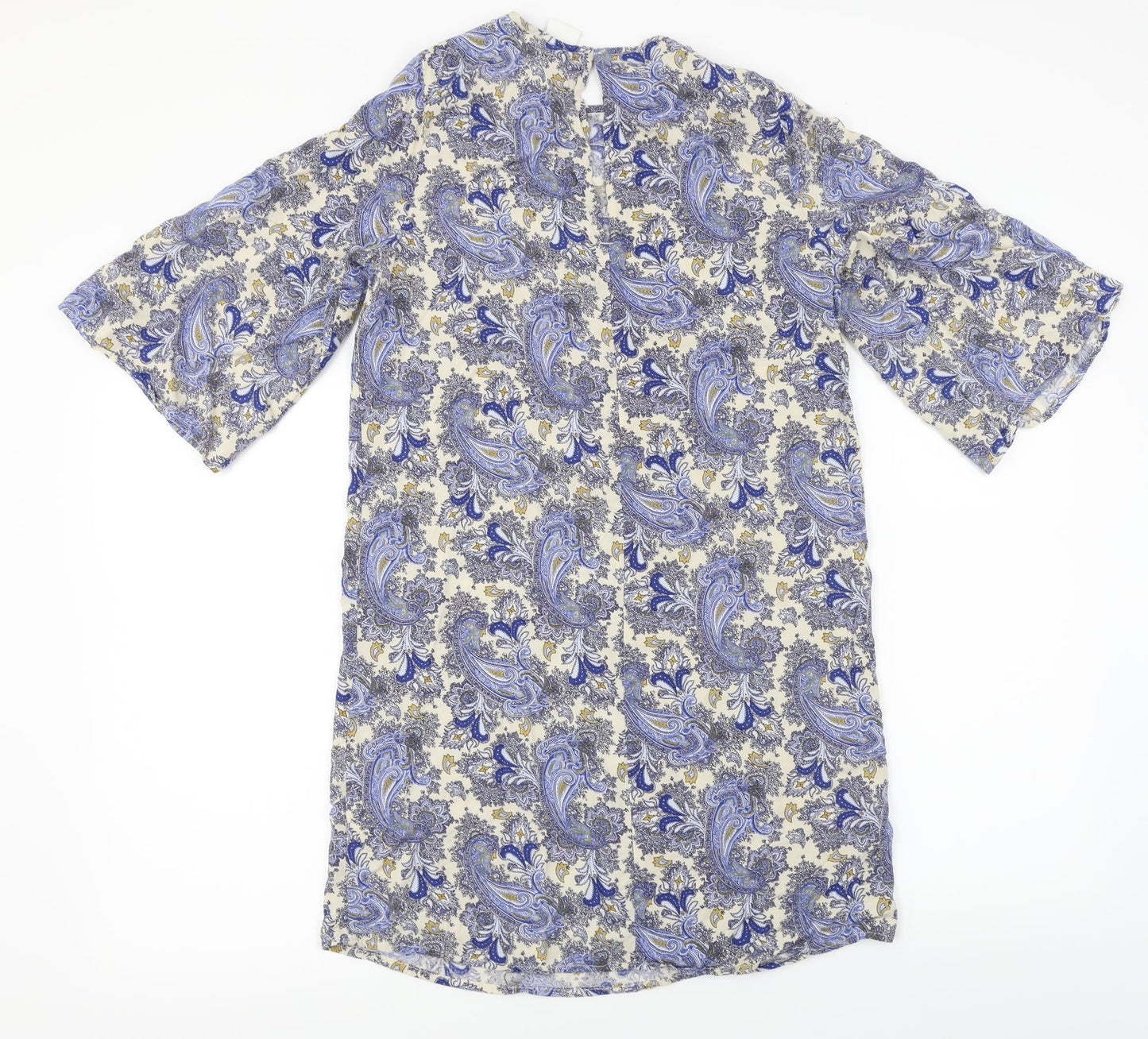 Womens UK Size 6 H&M Blue Basic Blouse