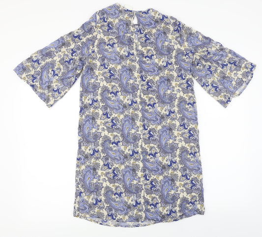 Womens UK Size 6 H&M Blue Basic Blouse
