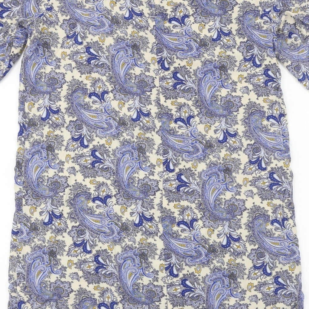 Womens UK Size 6 H&M Blue Basic Blouse