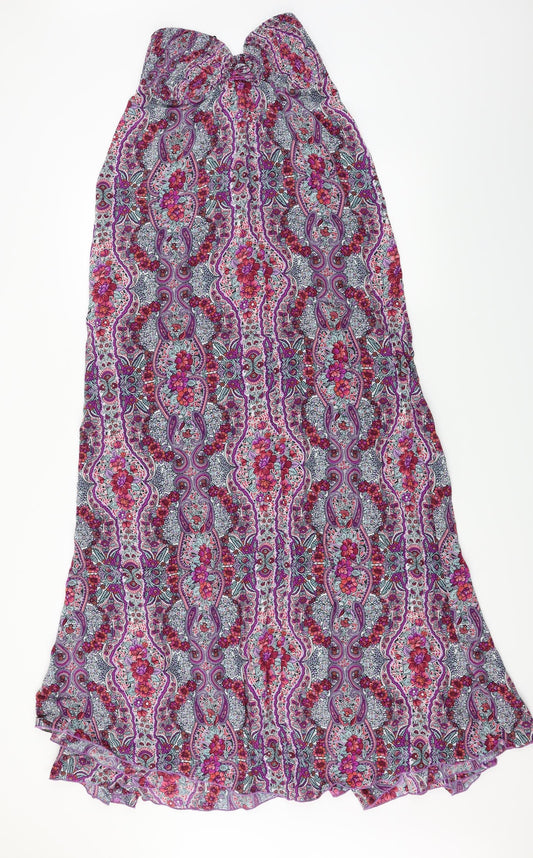 NEXT  Womens Purple Floral  A-Line  Size 8