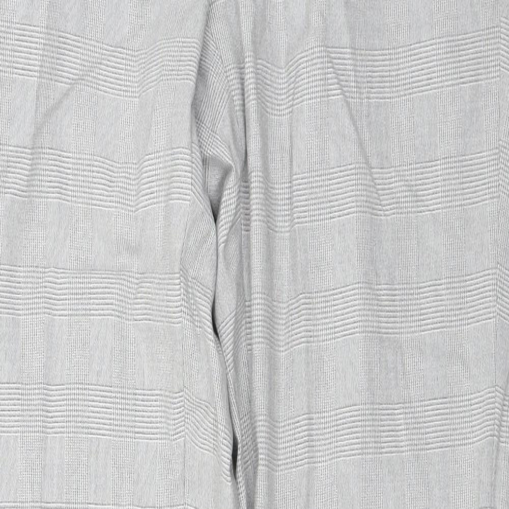 Marks and Spencer  Mens Grey Check  Trousers  Size 30 in L30 in