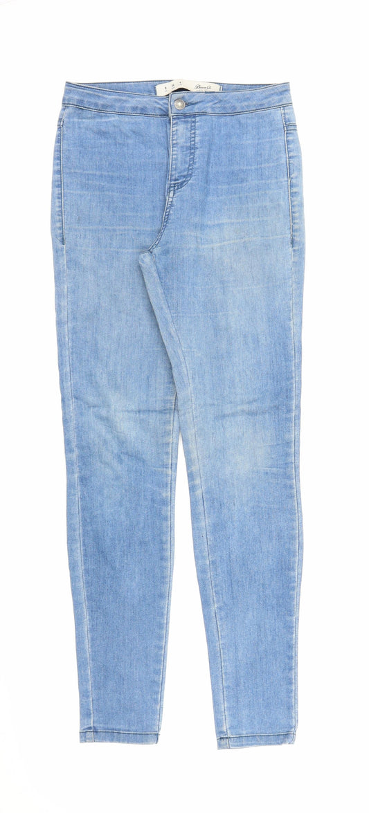 Denim Co Womens Blue  Denim Skinny Jeans Size 8 L28 in
