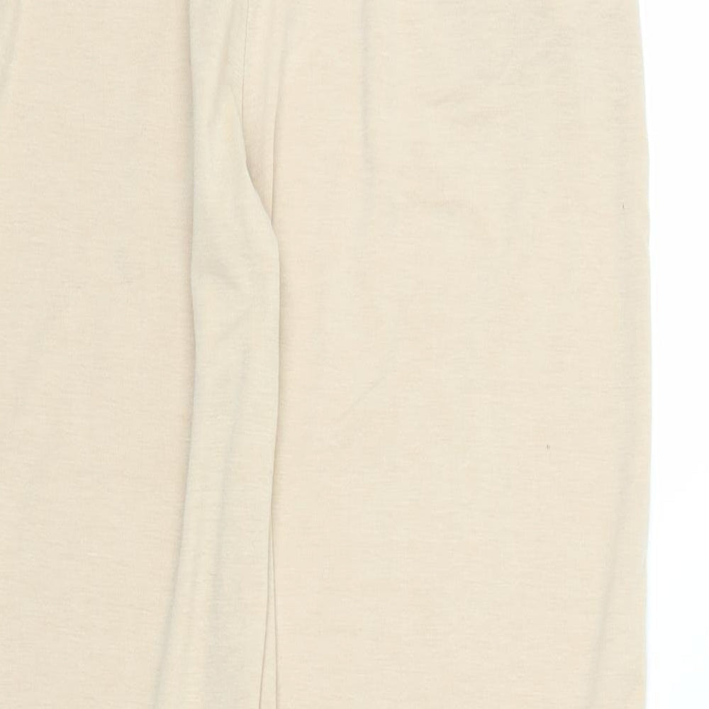 Womens UK Size L Preworn Regular Fit Bloomer Beige Trousers