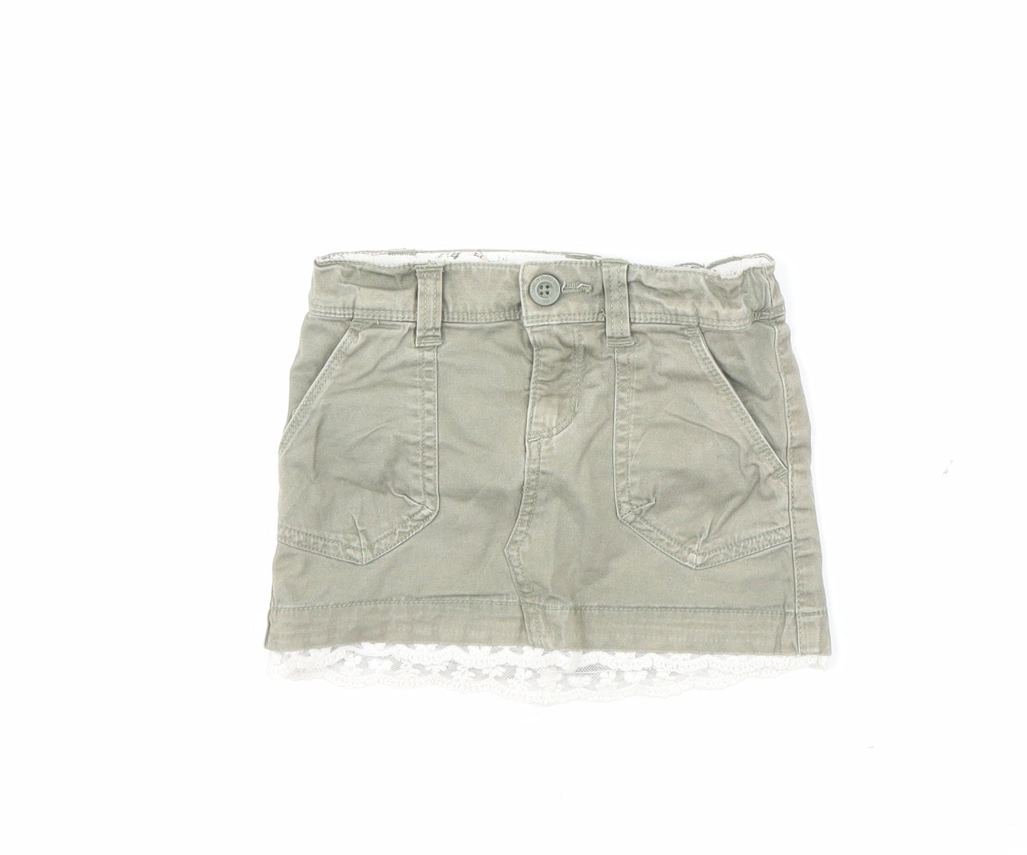 H&M Girls Green   A-Line Skirt Size 2 Years