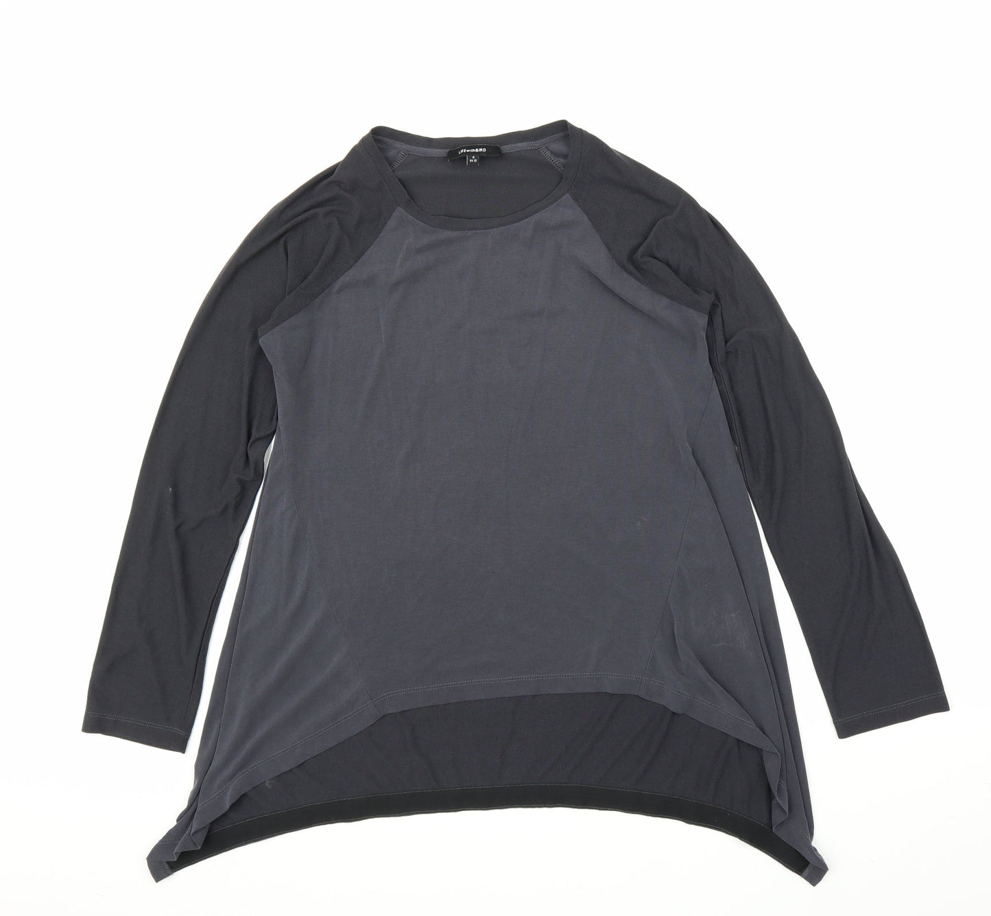 Life with Bird Womens Grey   Basic Blouse Size 10
