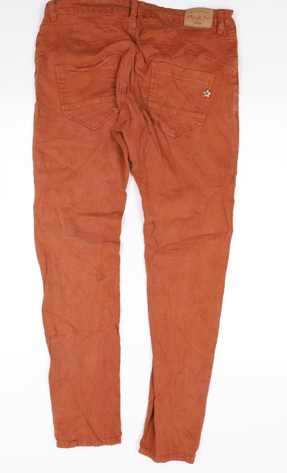 Place de jour Womens Brown  Denim Skinny Jeans Size 12 L28 in