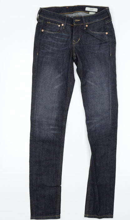 Womens UK Size 25 in H&M Regular Fit Skinny Blue Jeans