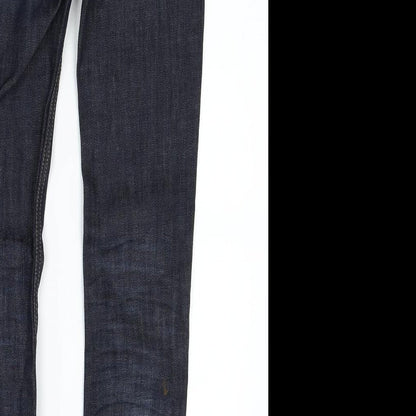Womens UK Size 25 in H&M Regular Fit Skinny Blue Jeans