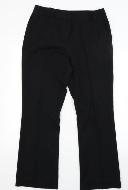 TU Womens Black   Trousers  Size 12 L25 in