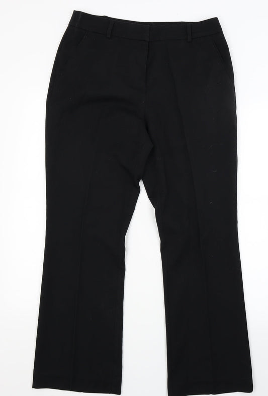 TU Womens Black   Trousers  Size 12 L25 in