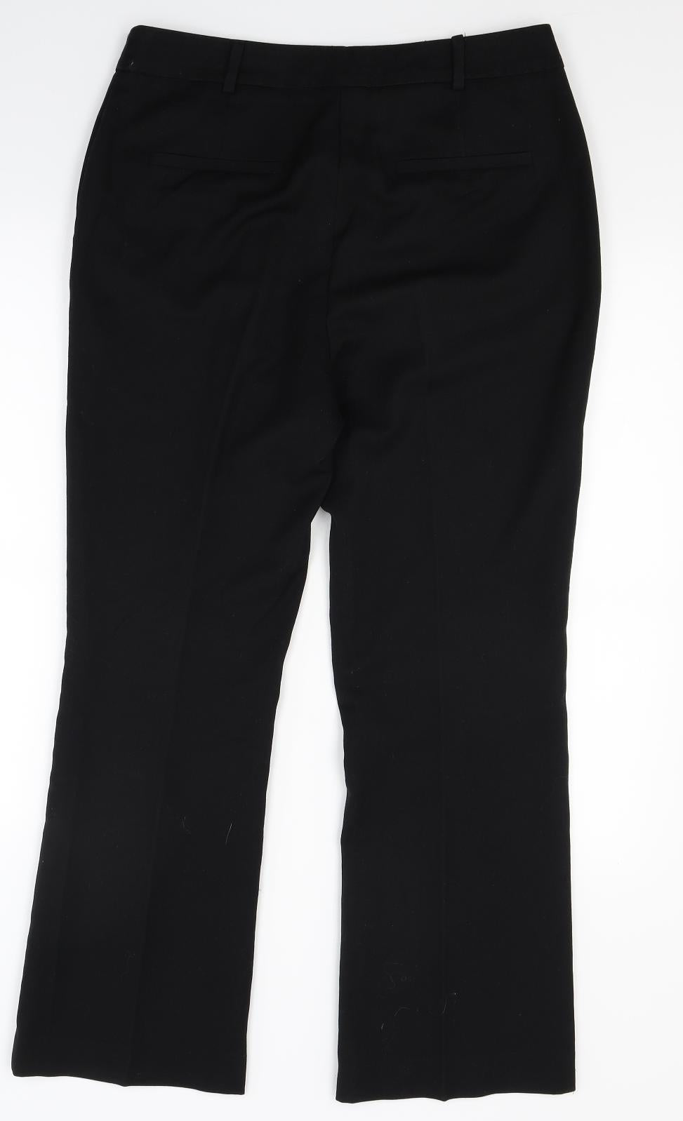 TU Womens Black   Trousers  Size 12 L25 in