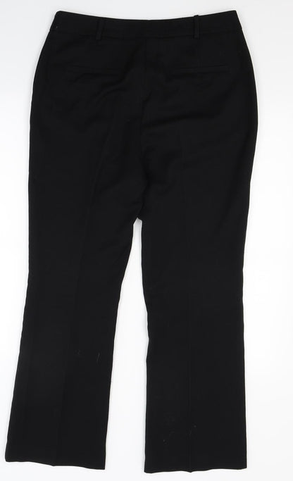 TU Womens Black   Trousers  Size 12 L25 in