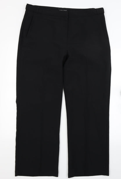 Womens UK Size 16 Peacocks Regular Fit  Black Trousers