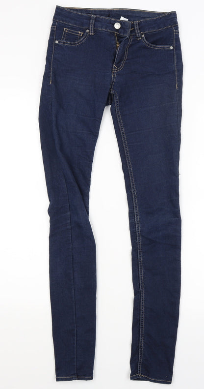 Womens UK Size 6 Divided Regular Fit Jegging Blue Jeans