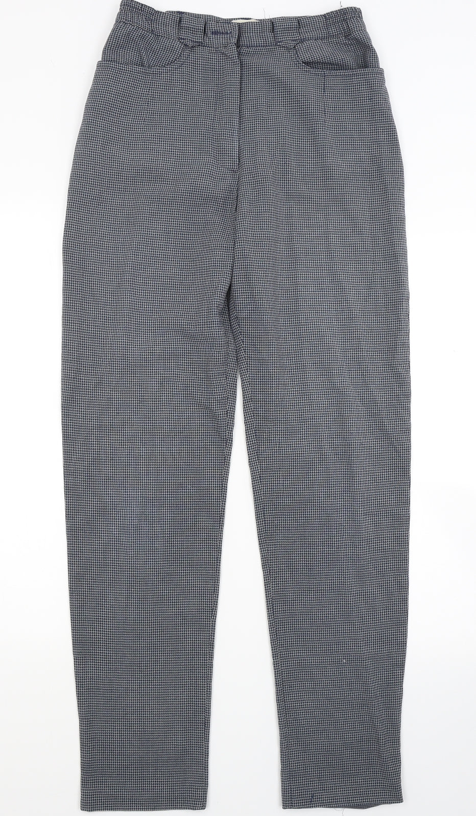 Green Lamb Womens Grey Check  Trousers  Size 10 L27 in
