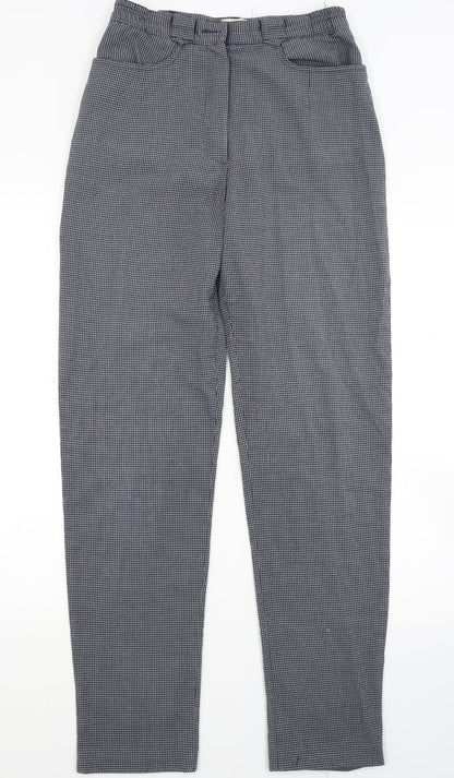 Green Lamb Womens Grey Check  Trousers  Size 10 L27 in