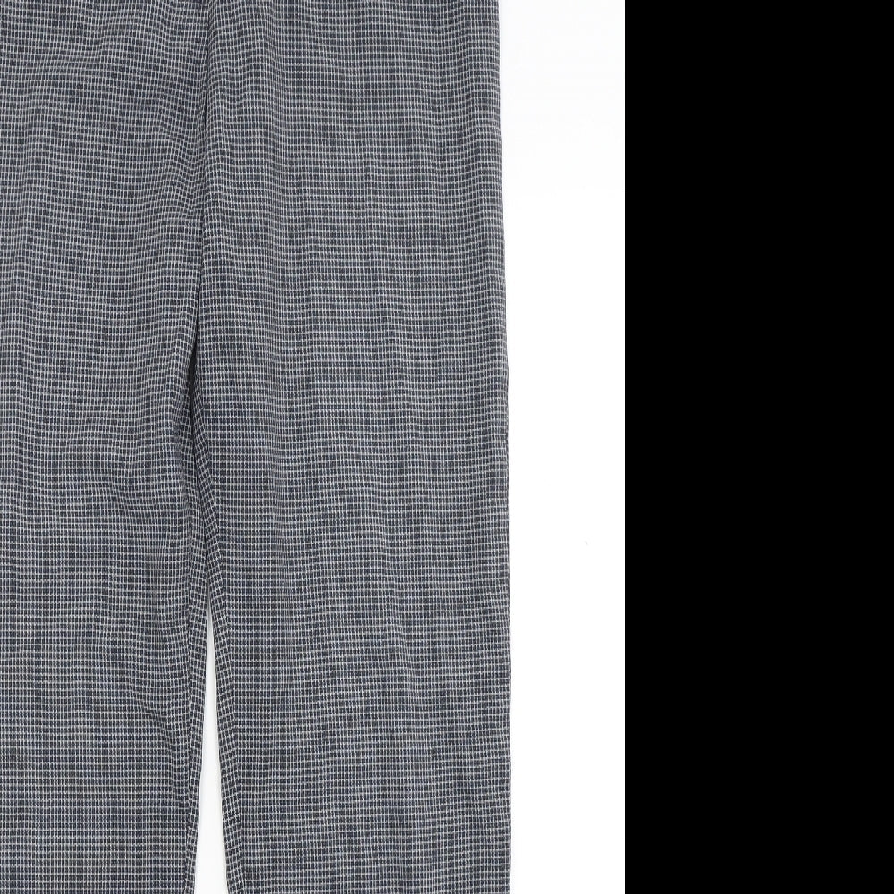 Green Lamb Womens Grey Check  Trousers  Size 10 L27 in