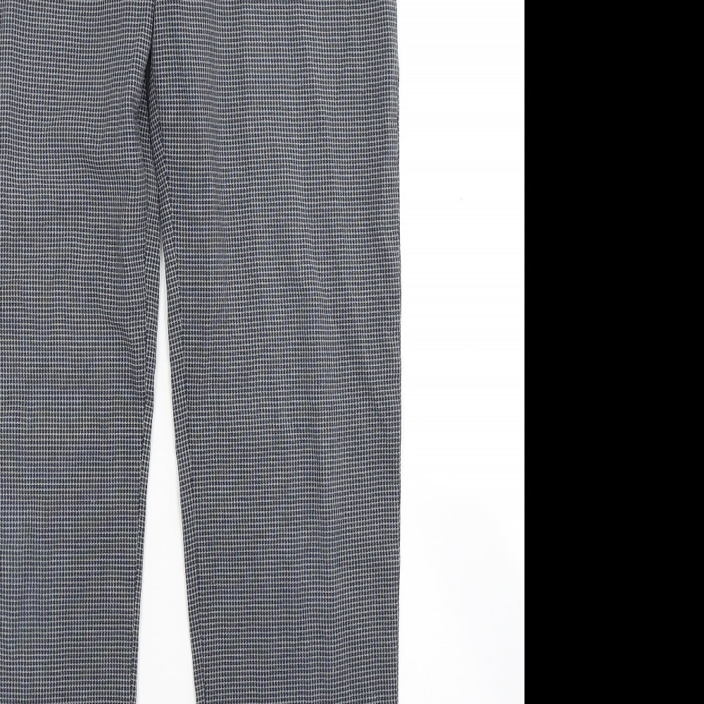 Green Lamb Womens Grey Check  Trousers  Size 10 L27 in