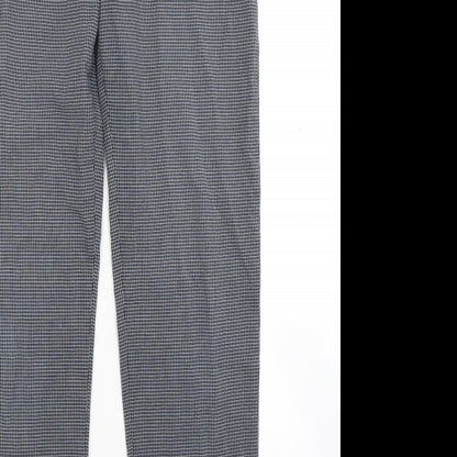 Green Lamb Womens Grey Check  Trousers  Size 10 L27 in