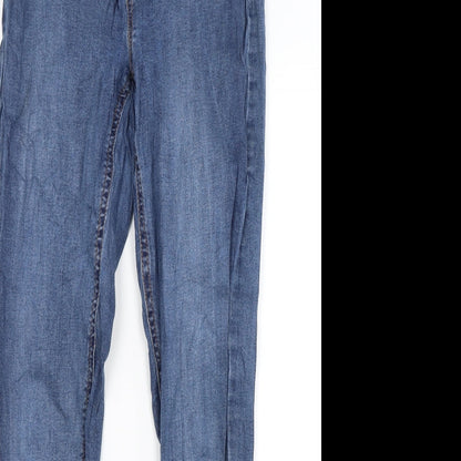 Top shop Womens Blue  Denim Skinny Jeans Size M L27.5 in