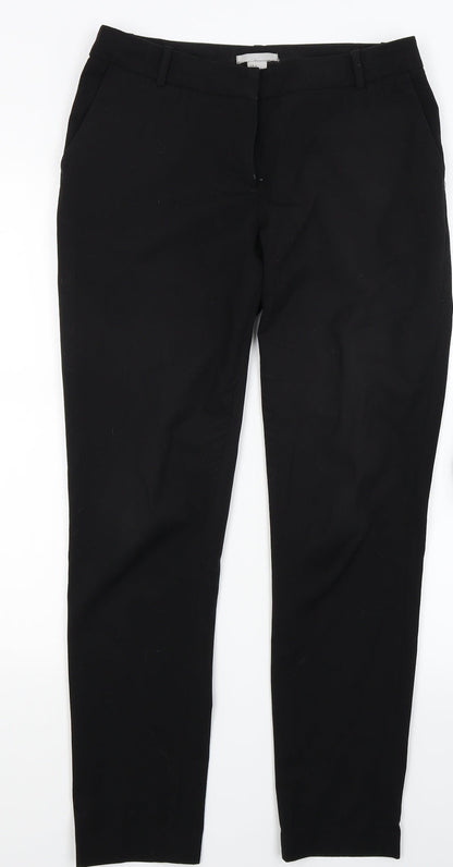 H&M Womens Black   Trousers  Size 8 L27 in