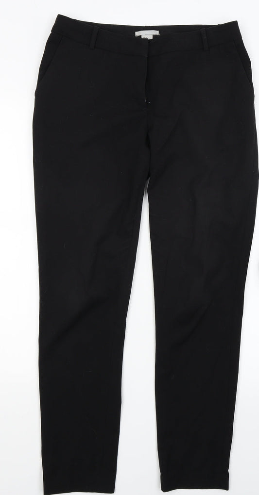 H&M Womens Black   Trousers  Size 8 L27 in