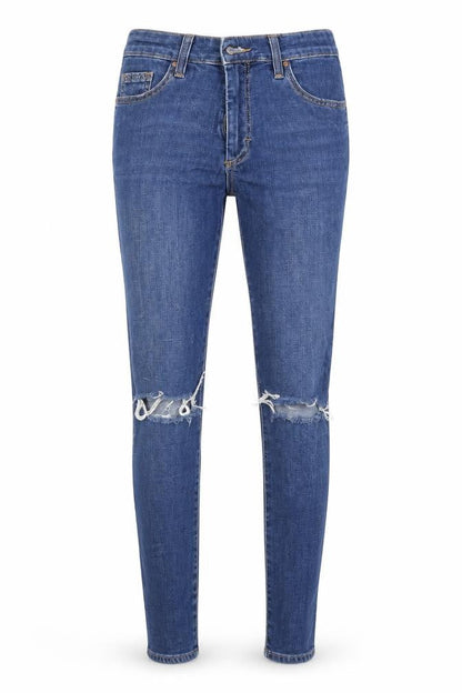 Womens UK Size 25 in Topshop Regular Fit Skinny Blue Jeans
