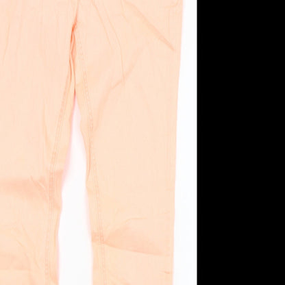 Womens UK Size 10 Gina Regular Fit Skinny Orange Jeans
