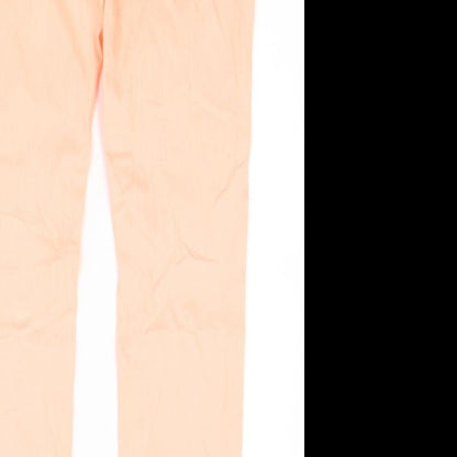 Womens UK Size 10 Gina Regular Fit Skinny Orange Jeans