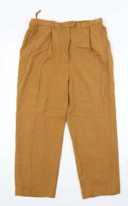 laurel Womens Brown   Capri Trousers Size 12 L23 in